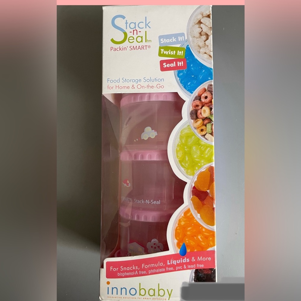 NEW - Innobaby Packin' SMART Stackables - 4 tier Pink